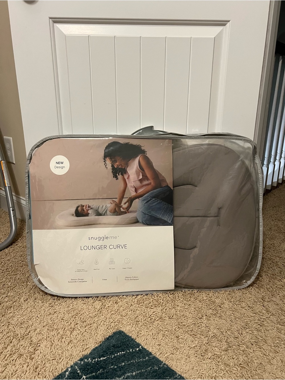 Lounger Curve Infant Lounger in Gray
